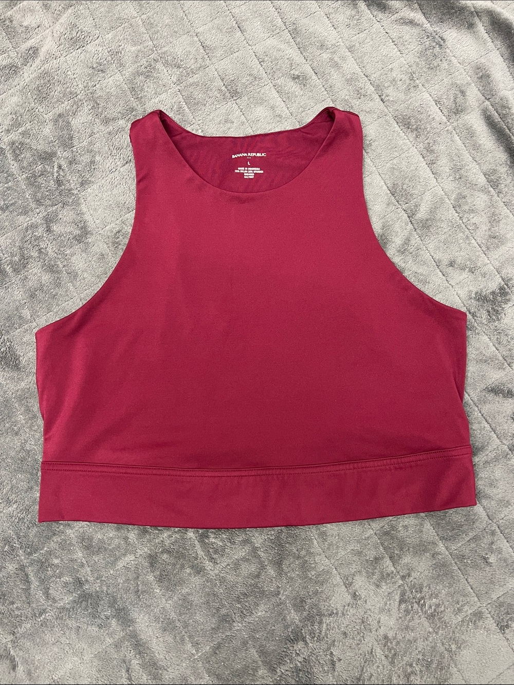 Banana Republic Women's Burgundy Crop Tank